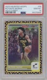 Keyonte George from the 2023-24 Panini Haunted Hoops set featuring a Holo Candy parallel graded by PSA and given an overall grade of 10.