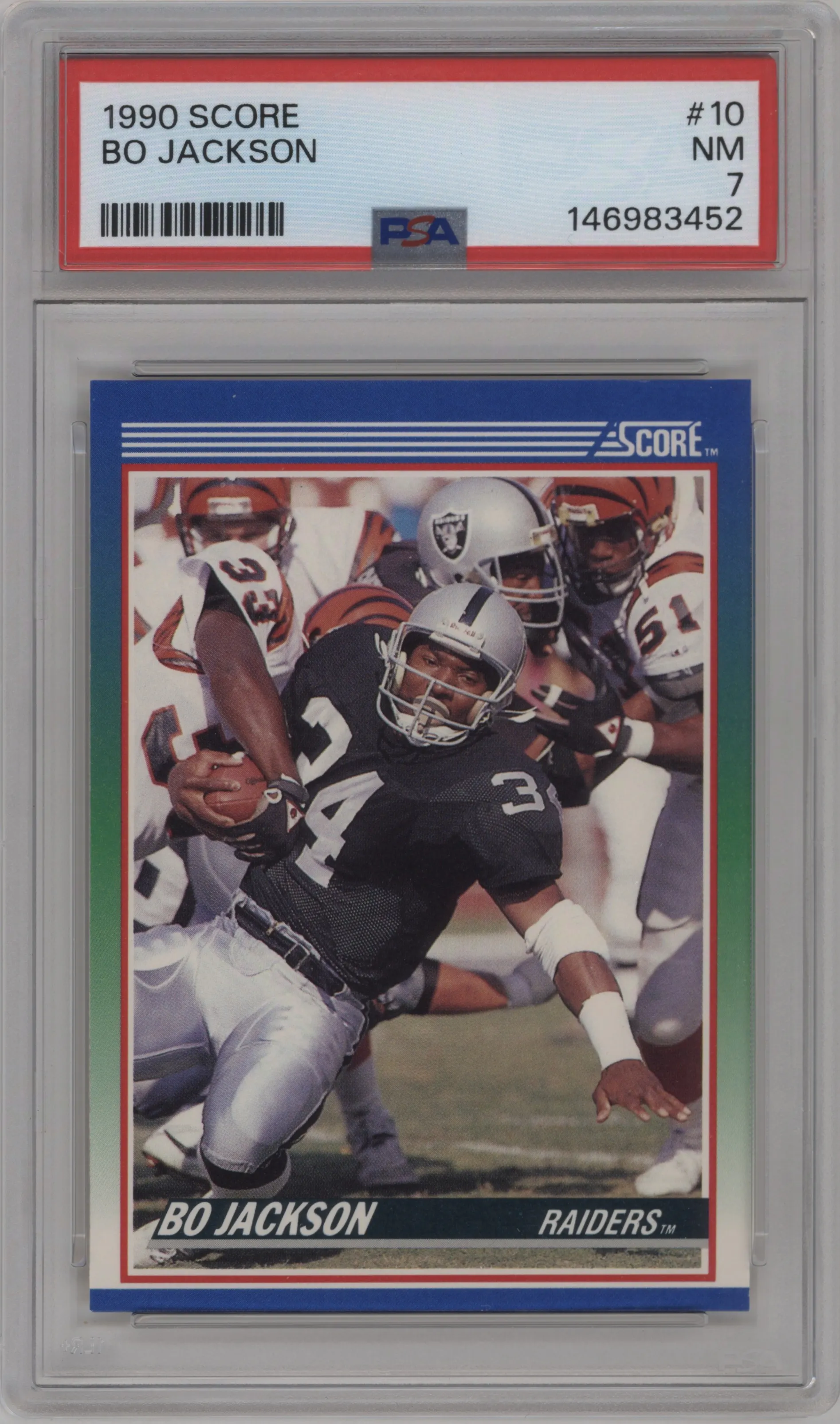 1990 Score Bo Jackson #10 PSA 7