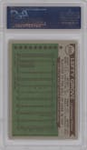 Lefty Grove from the 1976 Topps set graded by PSA and given an overall grade of 9.