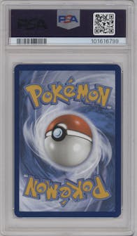 Zapdos EX from the 2023 Pokemon SV set graded by PSA and given an overall grade of 8.