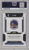 Jonathan Kuminga from the 2021-22 Panini Prizm  set featuring a Choice parallel graded by PSA and given an overall grade of 10.