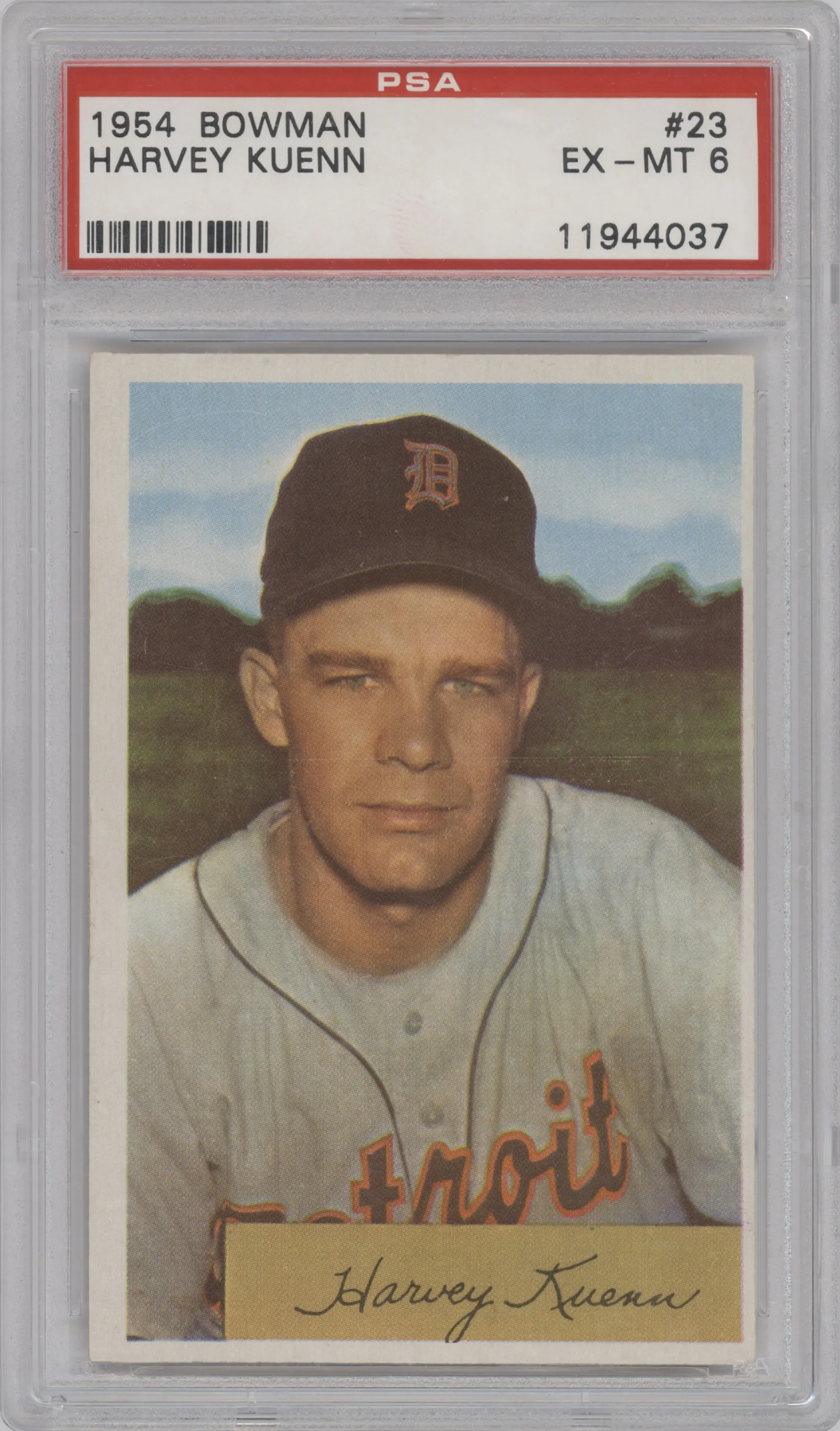 1954 Bowman Harvey Kuenn PSA 6