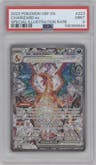 Charizard ex from the 2023 Pokemon SV set graded by PSA and given an overall grade of 9.