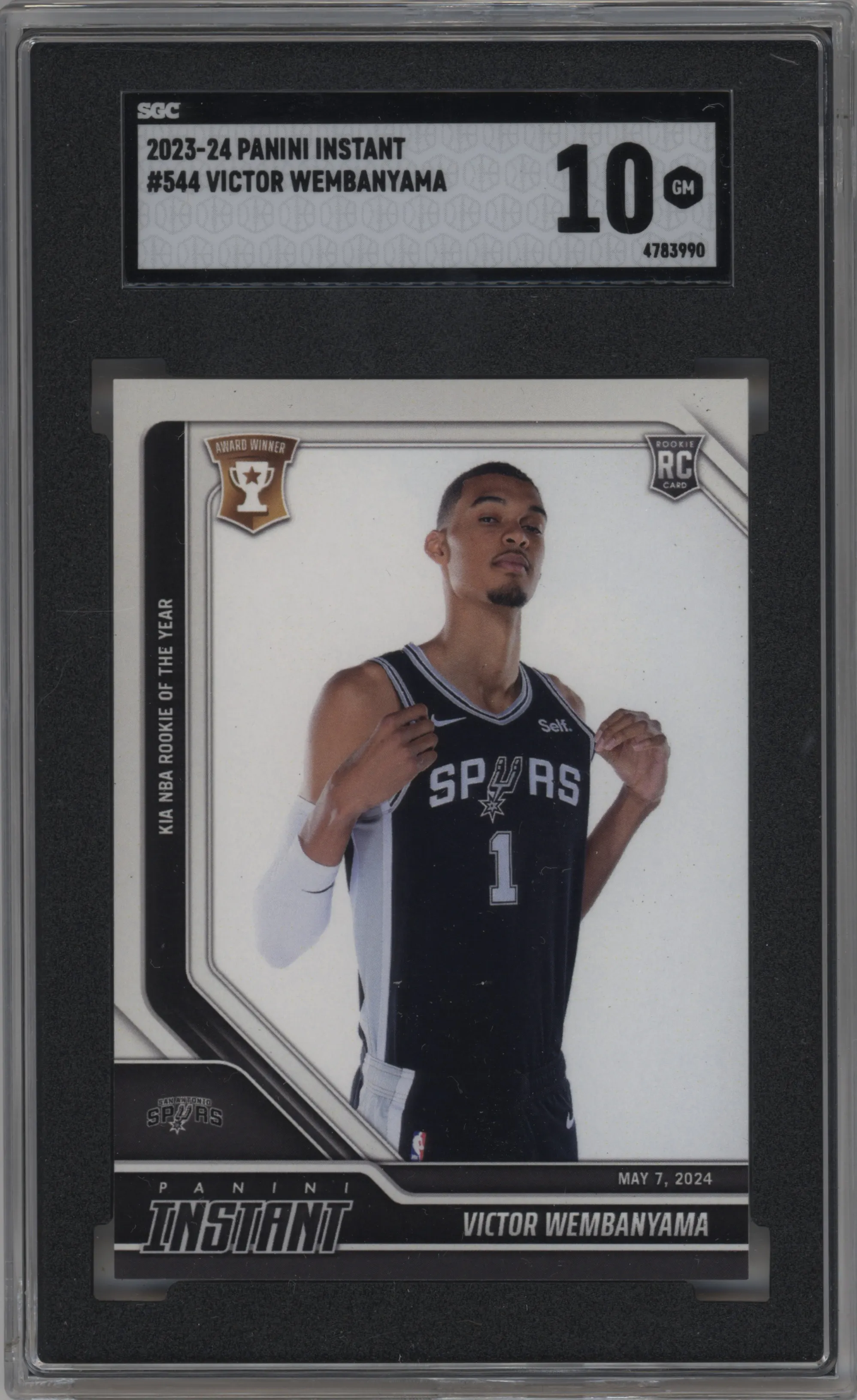 2023 Panini Instant NBA Victor Wembanyama SGC 10