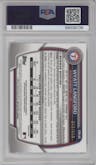 Wyatt Langford from the 2023 Bowman Draft set featuring a HTA Choice Refractor parallel graded by PSA and given an overall grade of 10.