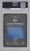 Patrick Mahomes II from the 2017 Panini Donruss Optic set featuring a Pink parallel graded by PSA and given an overall grade of 9.