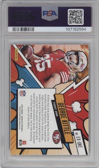 George Kittle from the 2024 Panini Absolute set graded by PSA and given an overall grade of 10.