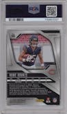 Rome Odunze from the 2024 Panini Prizm set featuring a No Huddle parallel graded by PSA and given an overall grade of 10.