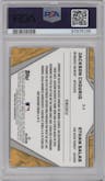 Jackson Chourio/Ethan Salas from the 2024 Bowman Chrome set graded by PSA and given an overall grade of 10.