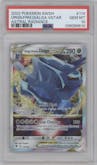 Origin Forme Dialga VSTAR from the 2022 Pokemon SWSH set graded by PSA and given an overall grade of 10.