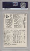 Chuck Essegian from the 1960 Bell Brand Los Angeles Dodgers set graded by PSA and given an overall grade of 4.