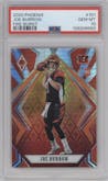 Joe Burrow from the 2020 Panini Phoenix set featuring a Fire Burst parallel graded by PSA and given an overall grade of 10.