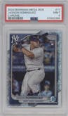 Jasson Dominguez from the 2024 Bowman Mega Box set graded by PSA and given an overall grade of 9.