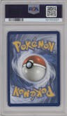 Mew EX from the 2021 Pokemon SWSH set featuring a Legend Maker parallel graded by PSA and given an overall grade of 9.