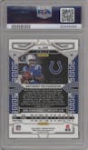 Anthony Richardson from the 2023 Panini Obsidian set featuring a Electric Etch Yellow parallel graded by PSA and given an overall grade of 9.
