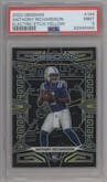 Anthony Richardson from the 2023 Panini Obsidian set featuring a Electric Etch Yellow parallel graded by PSA and given an overall grade of 9.
