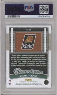 Kevin Durant from the 2023-24 Panini One and One set graded by PSA and given an overall grade of 10.
