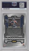 Tyjae Spears from the 2023 Panini Prizm set featuring a Pink Prizm parallel graded by PSA and given an overall grade of 10.