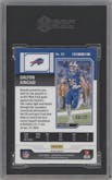 Dalton Kincaid from the 2023 Panini Contenders Optic set featuring a Cracked Ice parallel graded by SGC and given an overall grade of 9.5.
