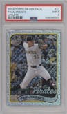 Paul Skenes from the 2024 Topps Update set graded by PSA and given an overall grade of 9.