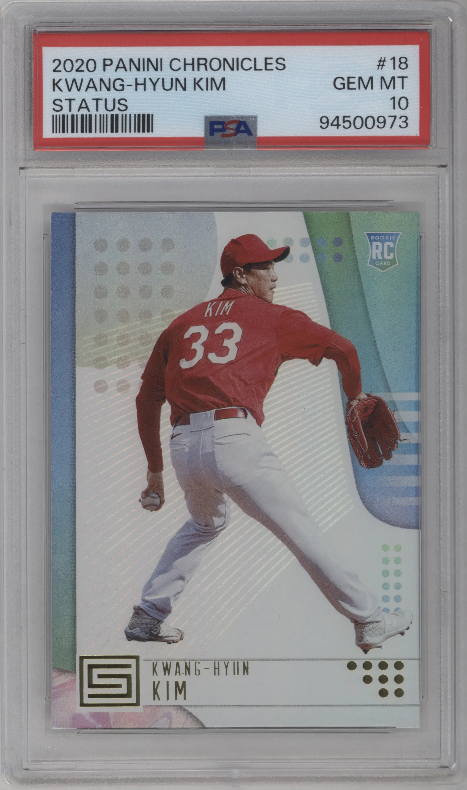 2020 Panini Chronicles Status Kwang-Hyun Kim PSA 10