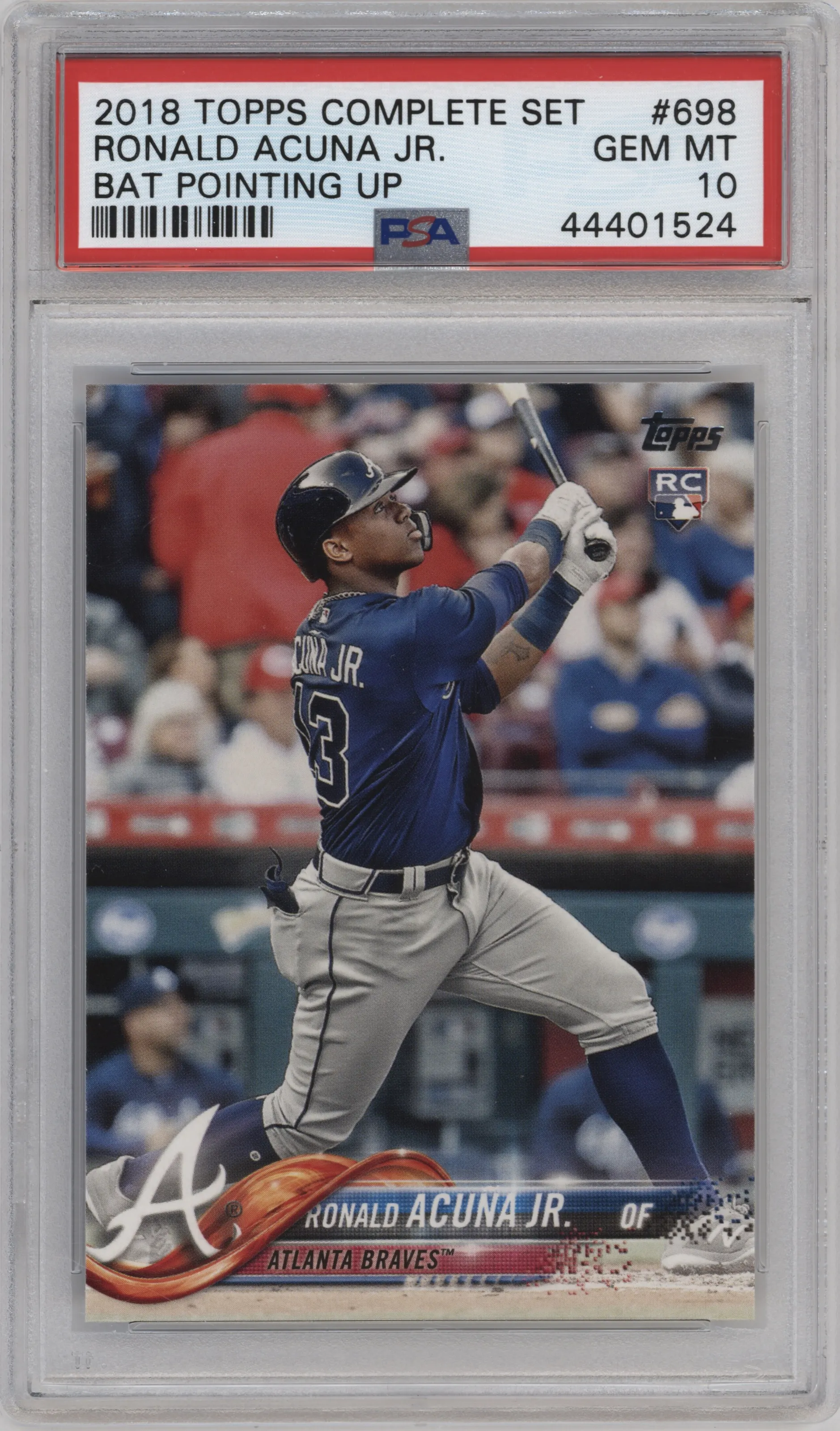 2018 Topps Series 2 Variation Ronald Acuna Jr. #698 PSA 10