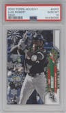 Luis Robert from the 2020 Topps Holiday Mega Box set graded by PSA and given an overall grade of 10.