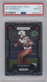 Dylan Raiola from the 2024 Panini Prizm Draft Picks set graded by PSA and given an overall grade of 10.