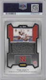 Dylan Raiola from the 2024 Panini Prizm Draft Picks set graded by PSA and given an overall grade of 10.