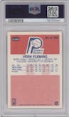 Vern Fleming from the 1986-87 Fleer set graded by PSA and given an overall grade of 9.