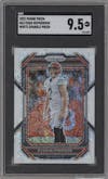 Evan McPherson from the 2022 Panini Prizm set featuring a White Sparkle parallel graded by SGC and given an overall grade of 9.5.