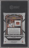 Evan McPherson from the 2022 Panini Prizm set featuring a White Sparkle parallel graded by SGC and given an overall grade of 9.5.