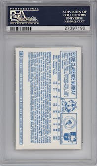 Eddie Murray  from the 1978 Kellogg's 3-D Super Stars set graded by PSA and given an overall grade of 10.