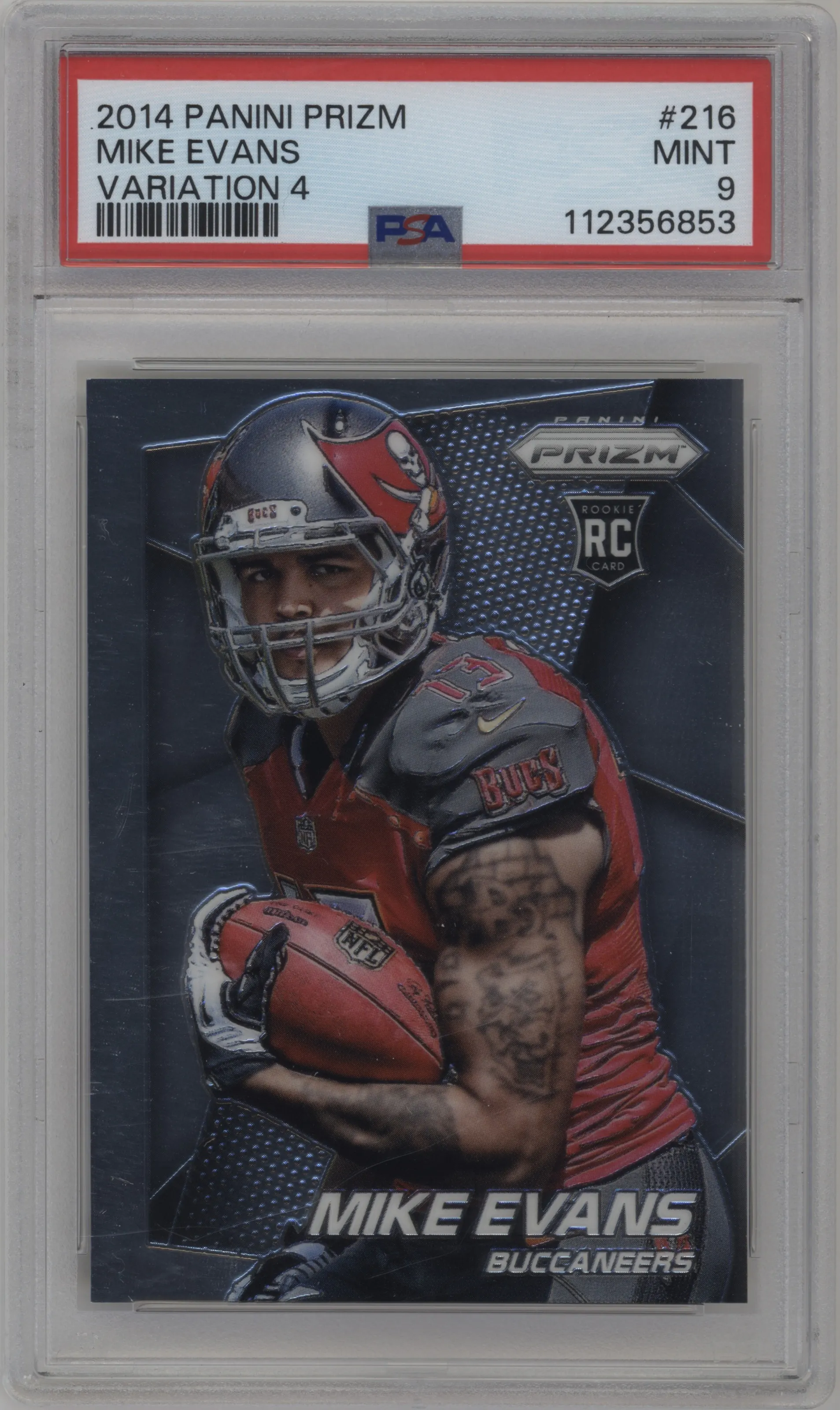 2014 Panini Prizm Rke.Var. Mike Evans #216 PSA 9