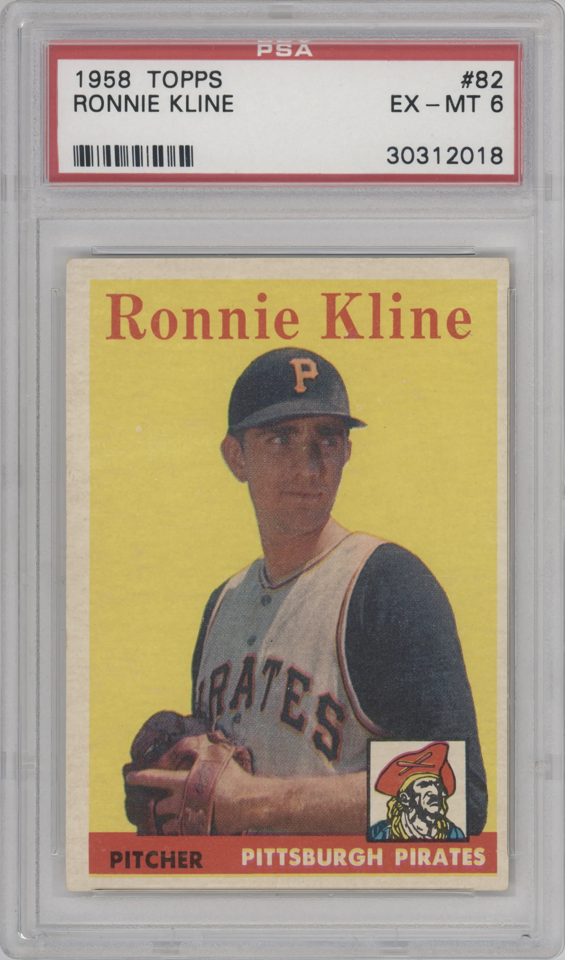 1958 Topps Ronnie Kline PSA 6