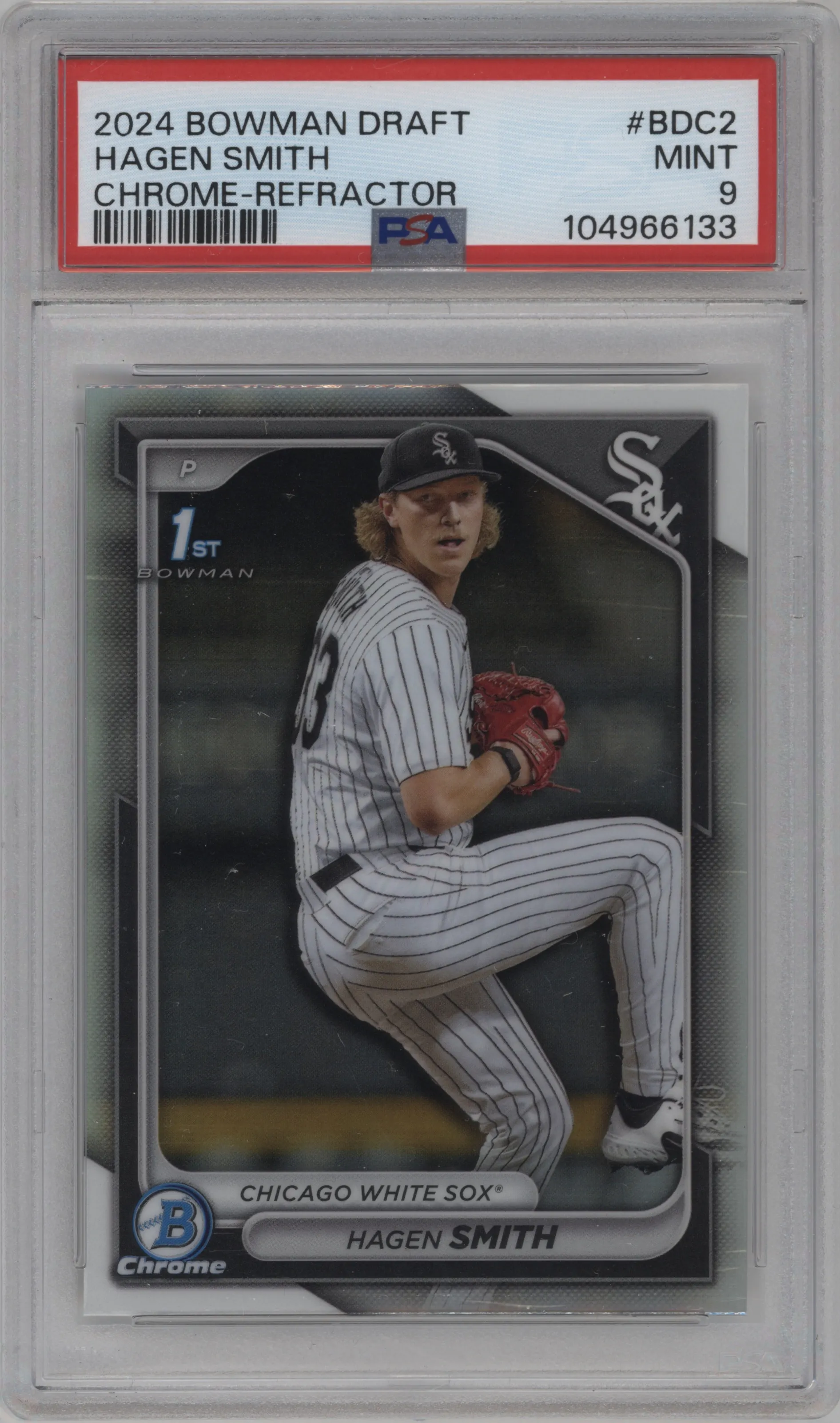 2024 Bowman Draft Chrome Hagen Smith Refractor PSA 9