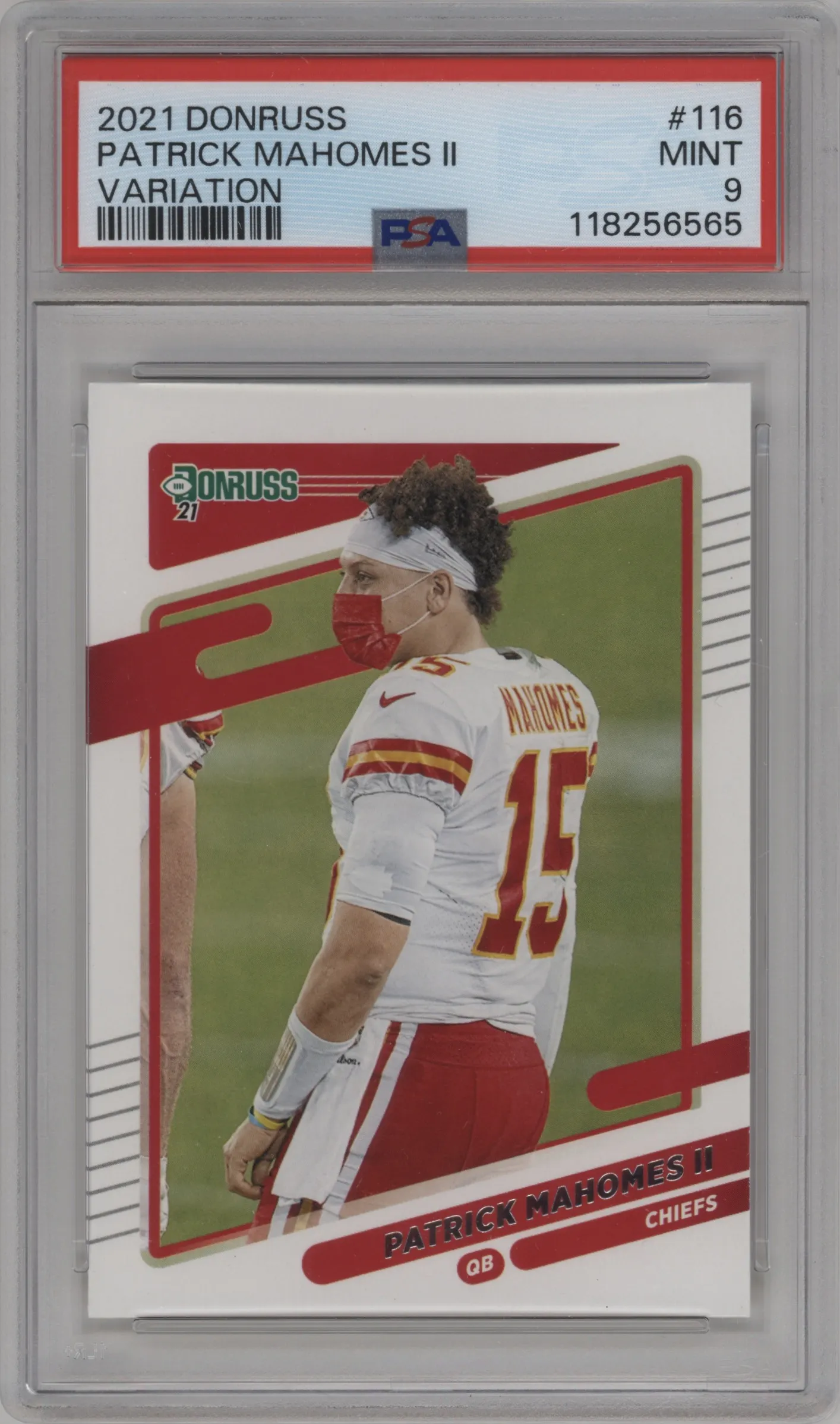 2021 Panini Donruss Variation Patrick Mahomes II PSA 9