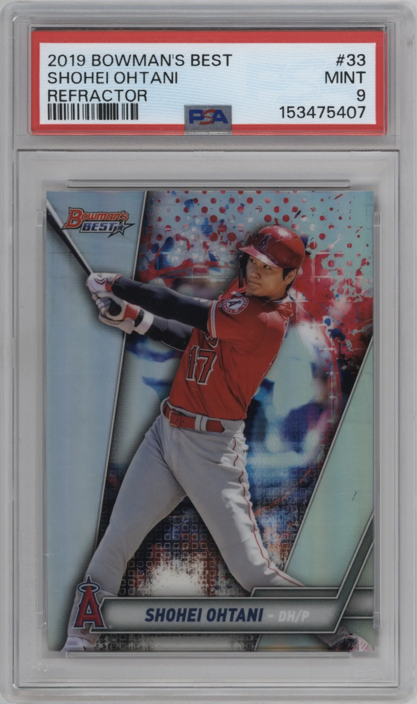 2019 Bowman’s Best Shohei Ohtani Refractor #33 PSA 9