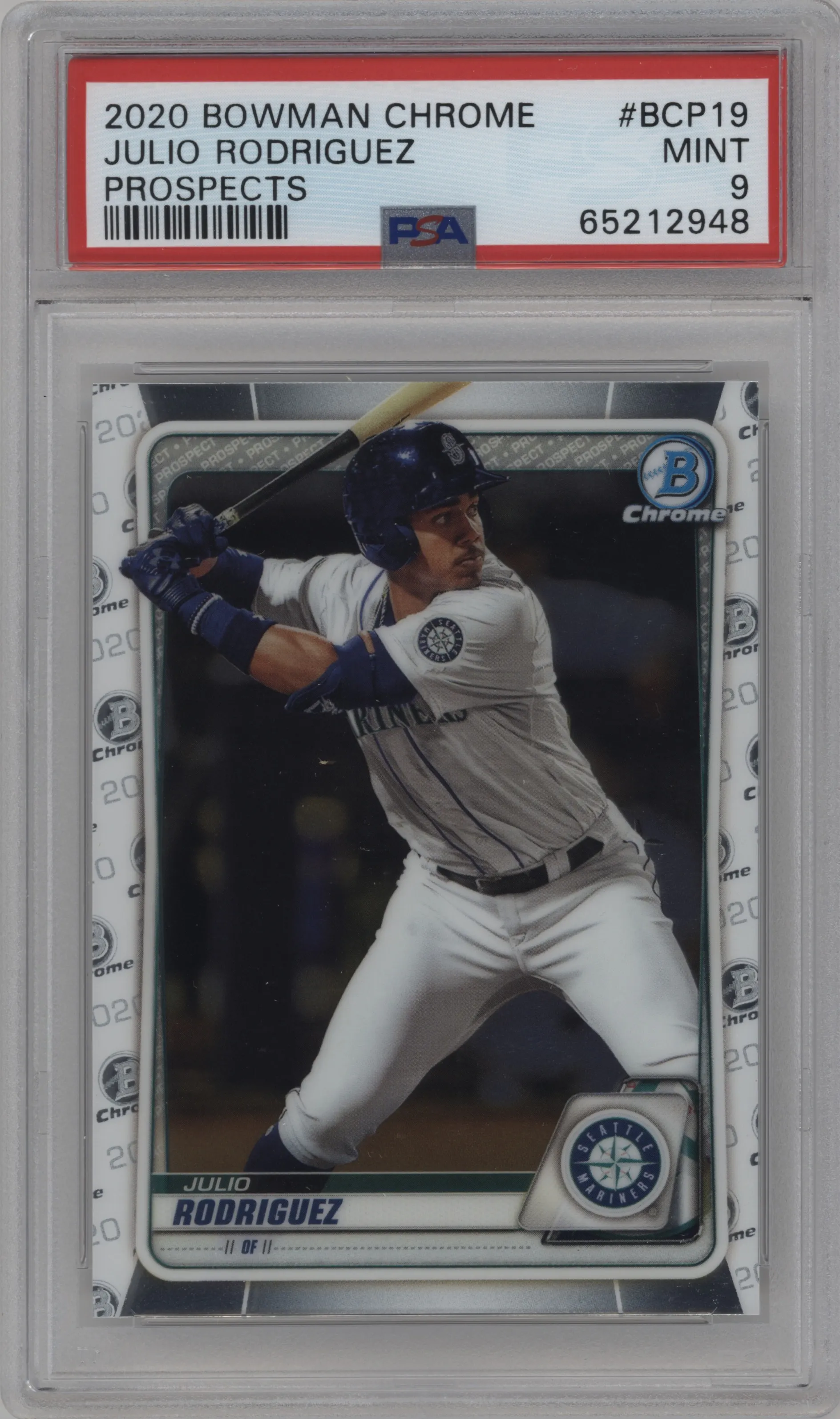 2020 Bowman Chr.Pros. Julio Rodriguez #BCP-19 PSA 9