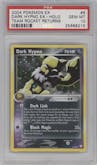 Dark Hypno from the 2004 Pokemon EX set graded by PSA and given an overall grade of 10.