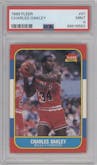 Charles Oakley from the 1986-87 Fleer set graded by PSA and given an overall grade of 9.