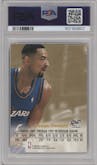 Juwan Howard from the 1998-99 Skybox Premium set featuring a Blue parallel graded by PSA and given an overall grade of 8.5.