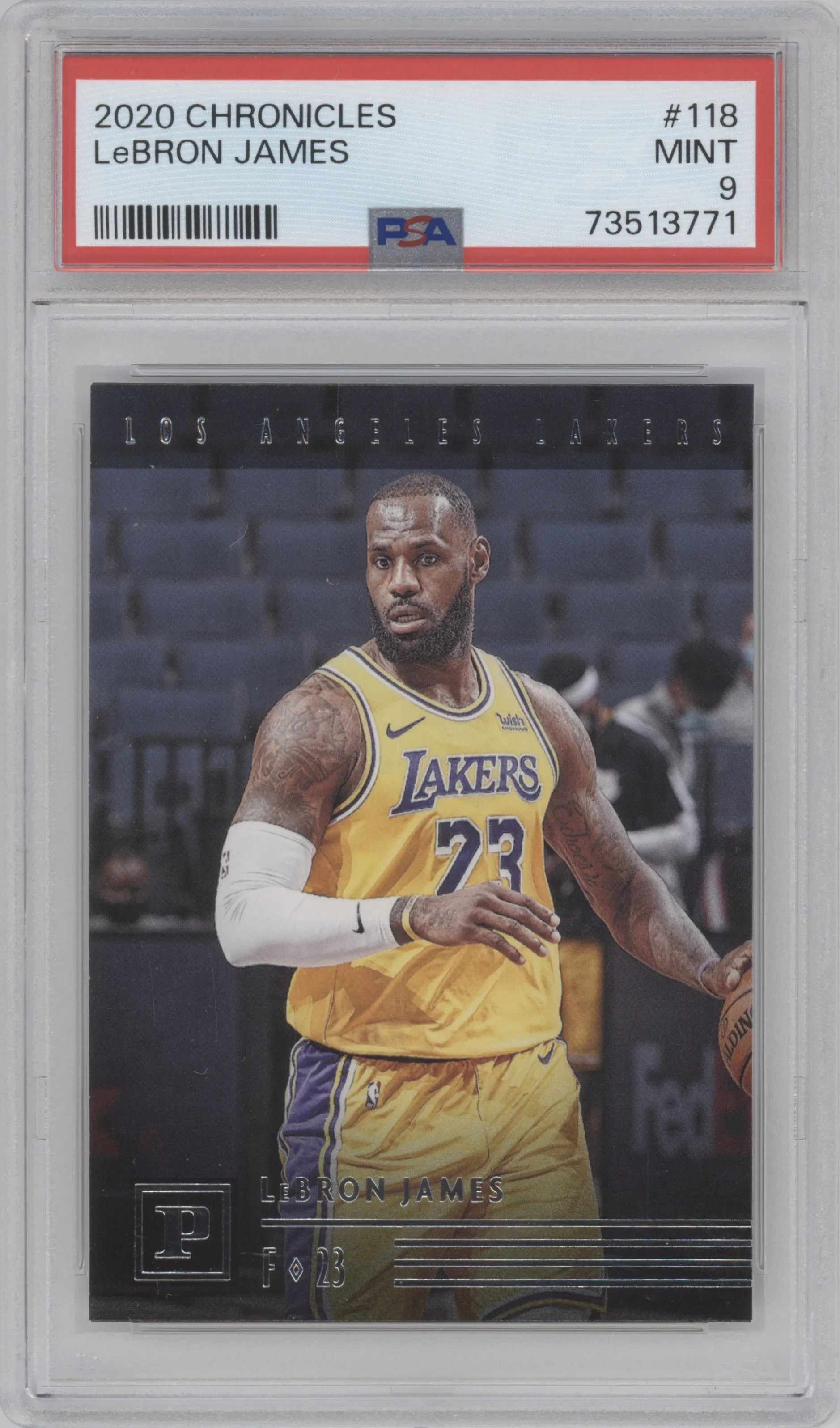 2020 Panini Chronicles LeBron James #118 PSA 9