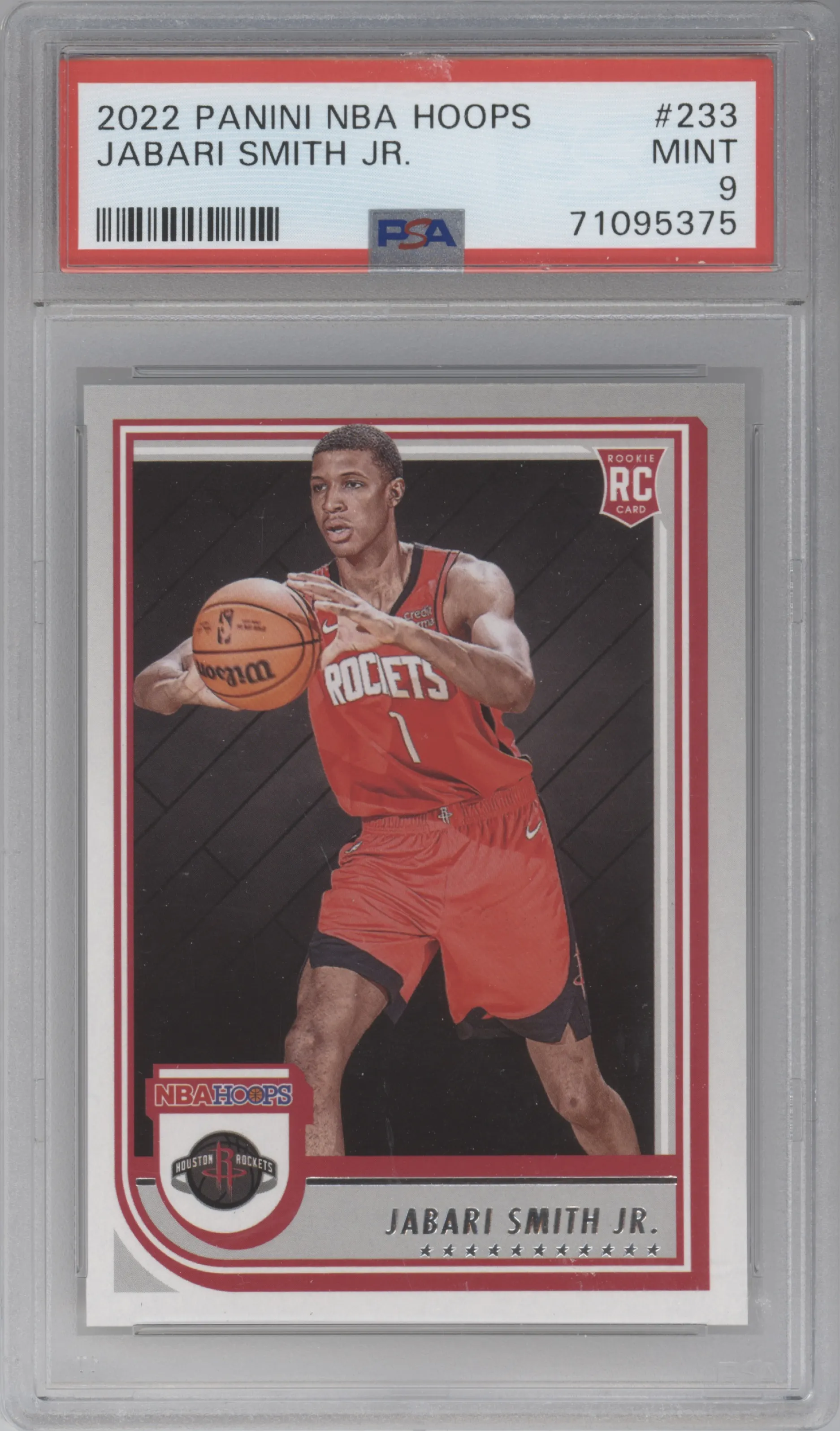 2022 Panini NBA Hoops Jabari Smith Jr. PSA 9