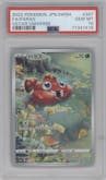 Paras from the 2022 Pokemon SWSH JPN set graded by PSA and given an overall grade of 10.