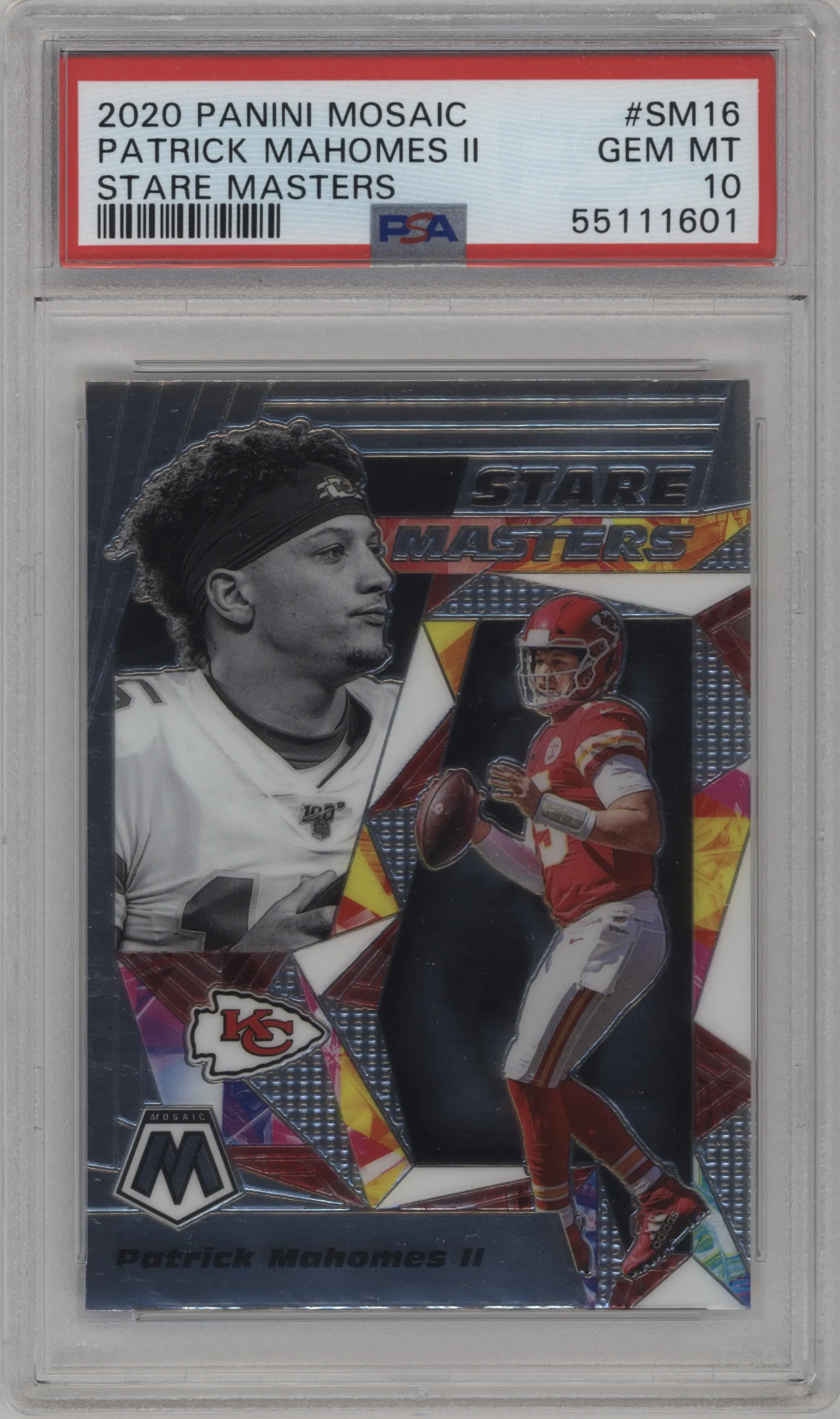 2020 Panini Mosaic Stare Masters Patrick Mahomes II #SM16 PSA 10