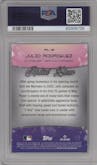 Julio Rodriguez from the 2022 Topps Chrome Ben Baller set graded by PSA and given an overall grade of 10.