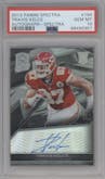 Travis Kelce from the 2013 Panini Spectra set graded by PSA and given an overall grade of 10.