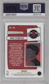 Amen Thompson from the 2023-24 Panini NBA Hoops set graded by PSA and given an overall grade of 10.