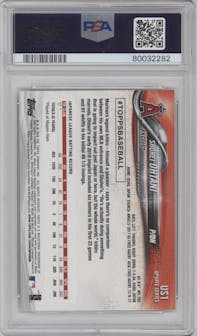 Shohei Ohtani from the 2018 Topps Update set graded by PSA and given an overall grade of 8.